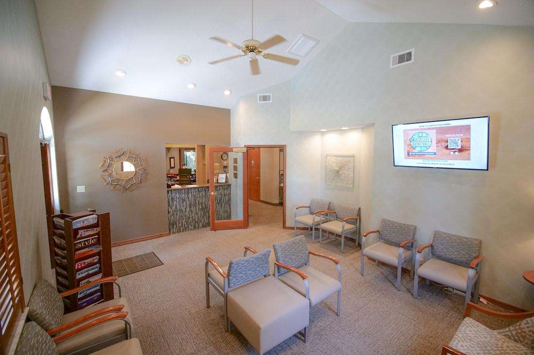 Spacious and welcoming dental office lobby at Sutton Dentistry in Ocala, FL designed for patient comfort and convenience.